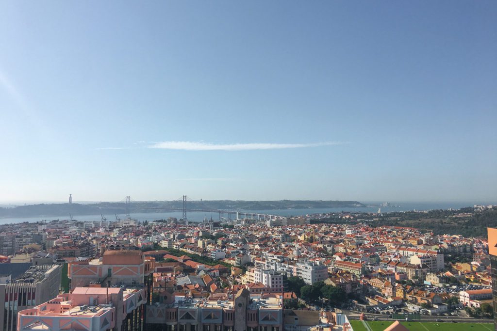 view of lisbon from pamoreiras 360 degree panoramic view